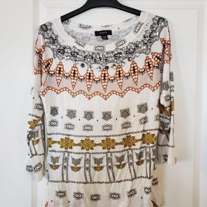 Lovely Rhinestone and Sequin Embellished Top